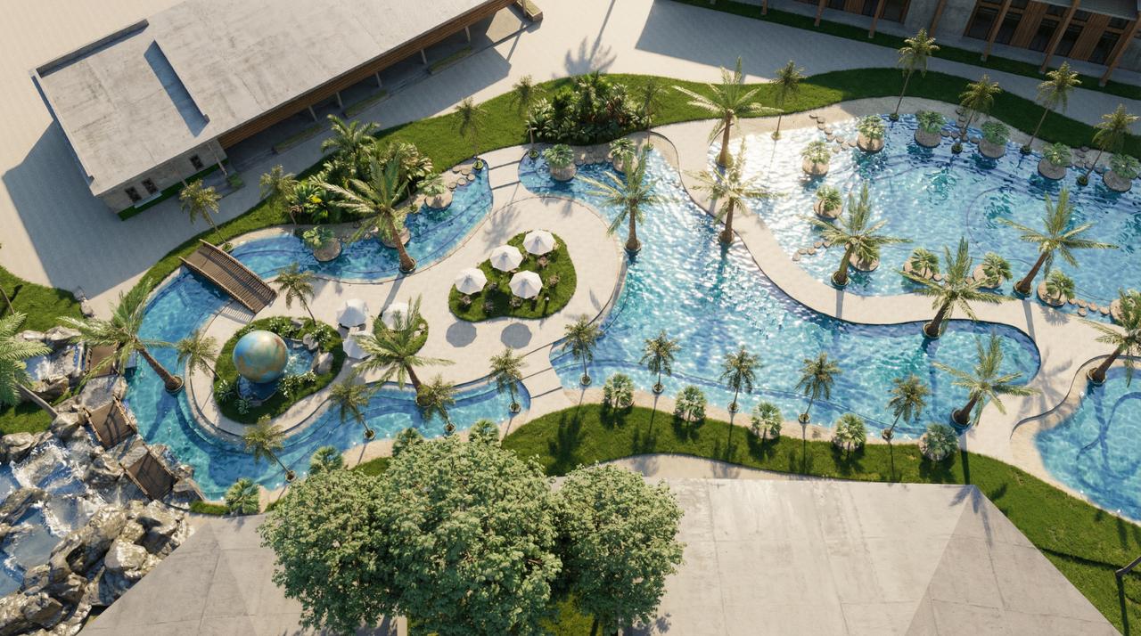 Projeto de piscina para hotéis e resorts