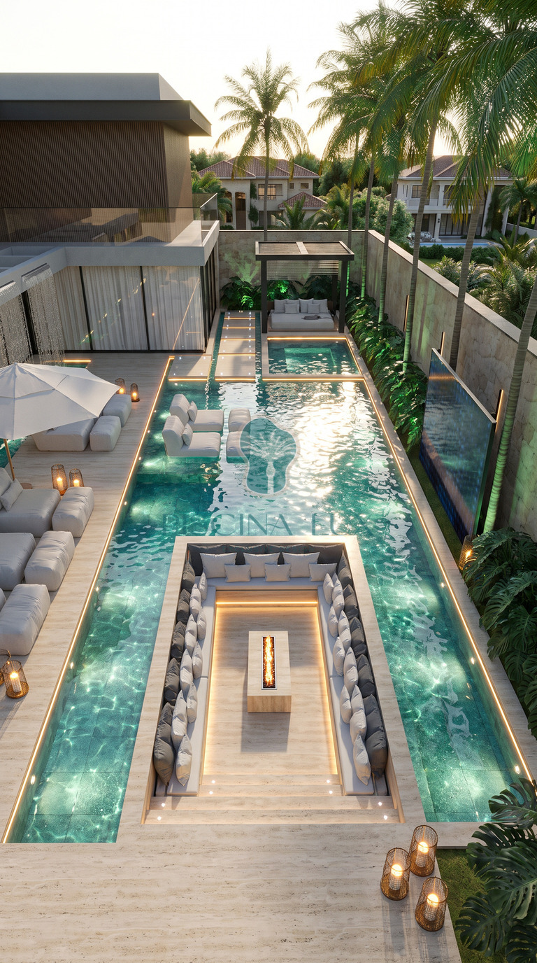 Projeto de piscina moderna 01