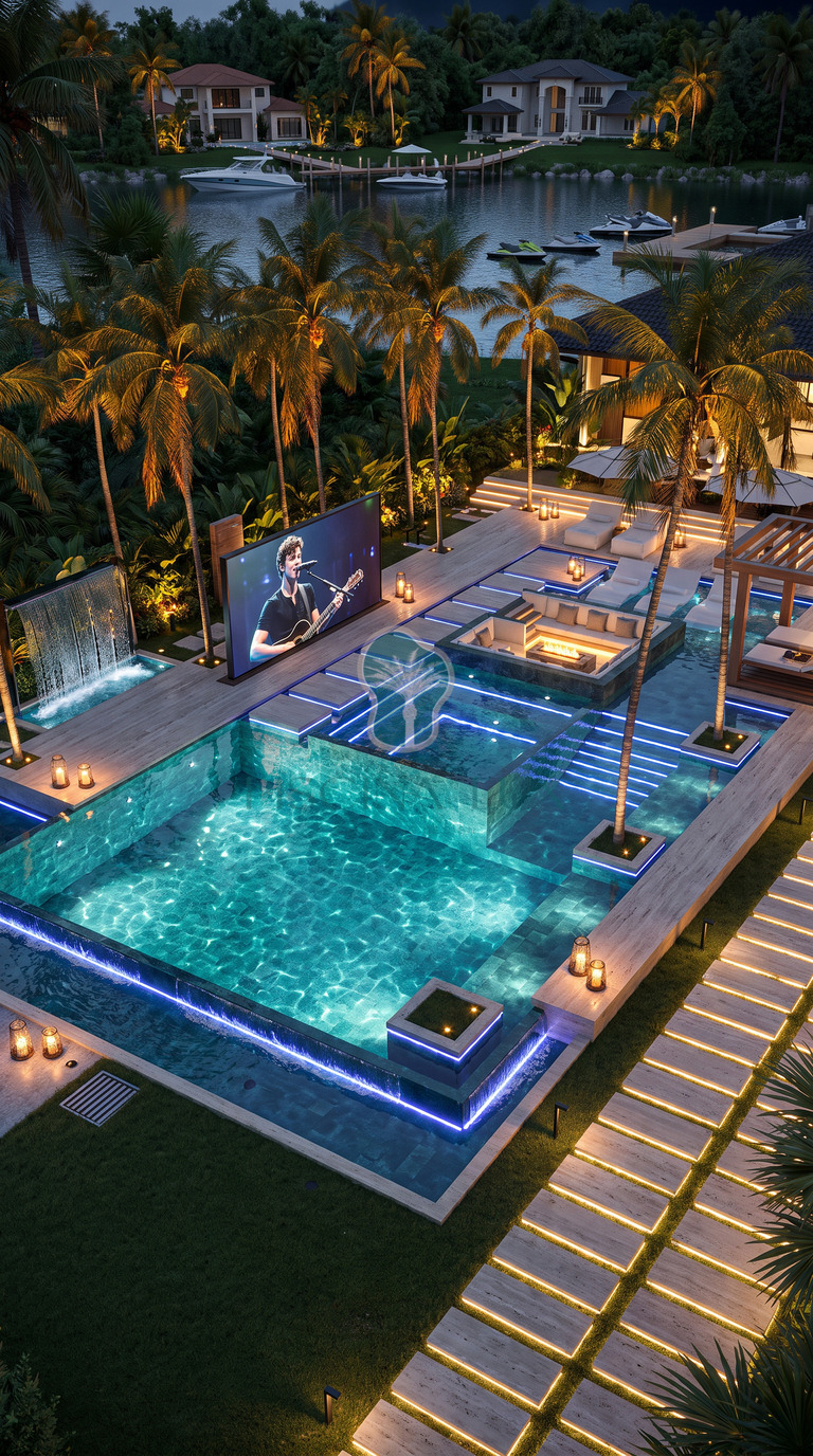 Projeto de piscina moderna 03