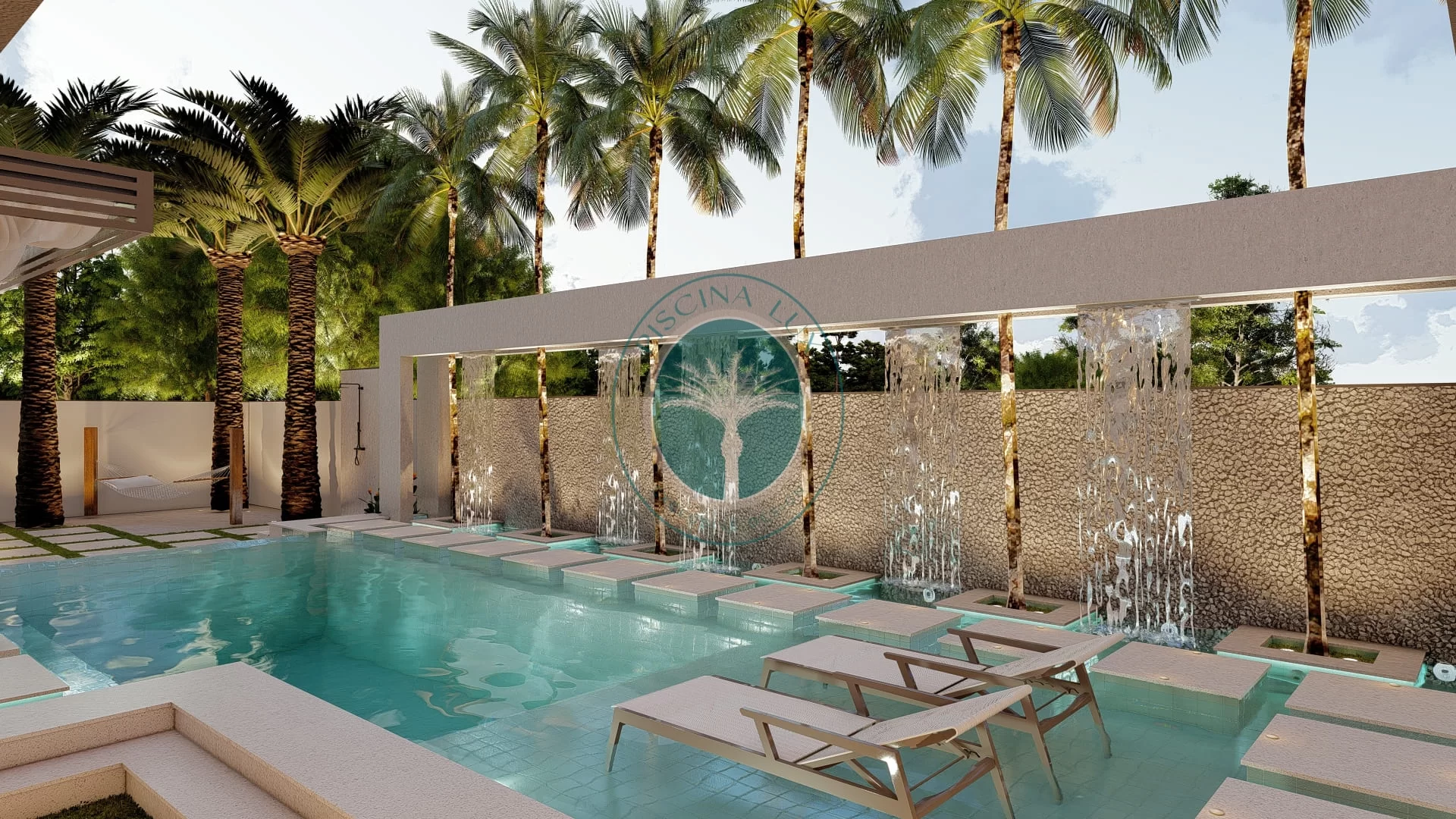 Projeto de piscina moderna 05