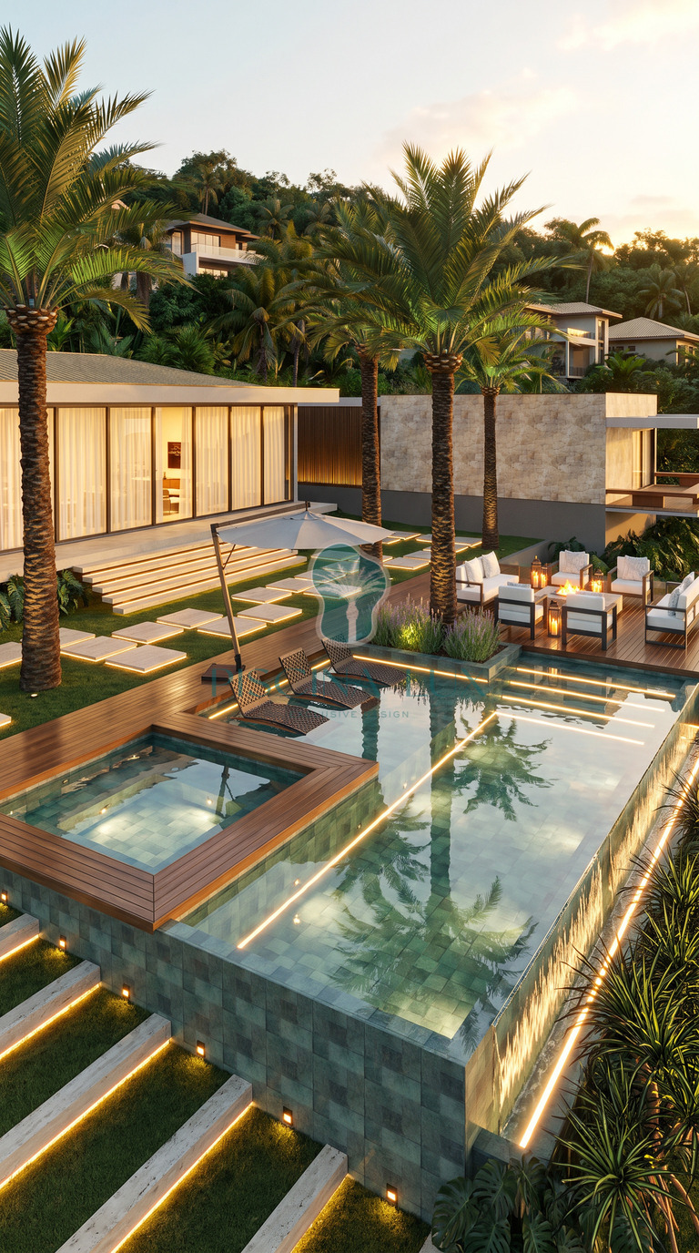 Projeto de piscina moderna 06