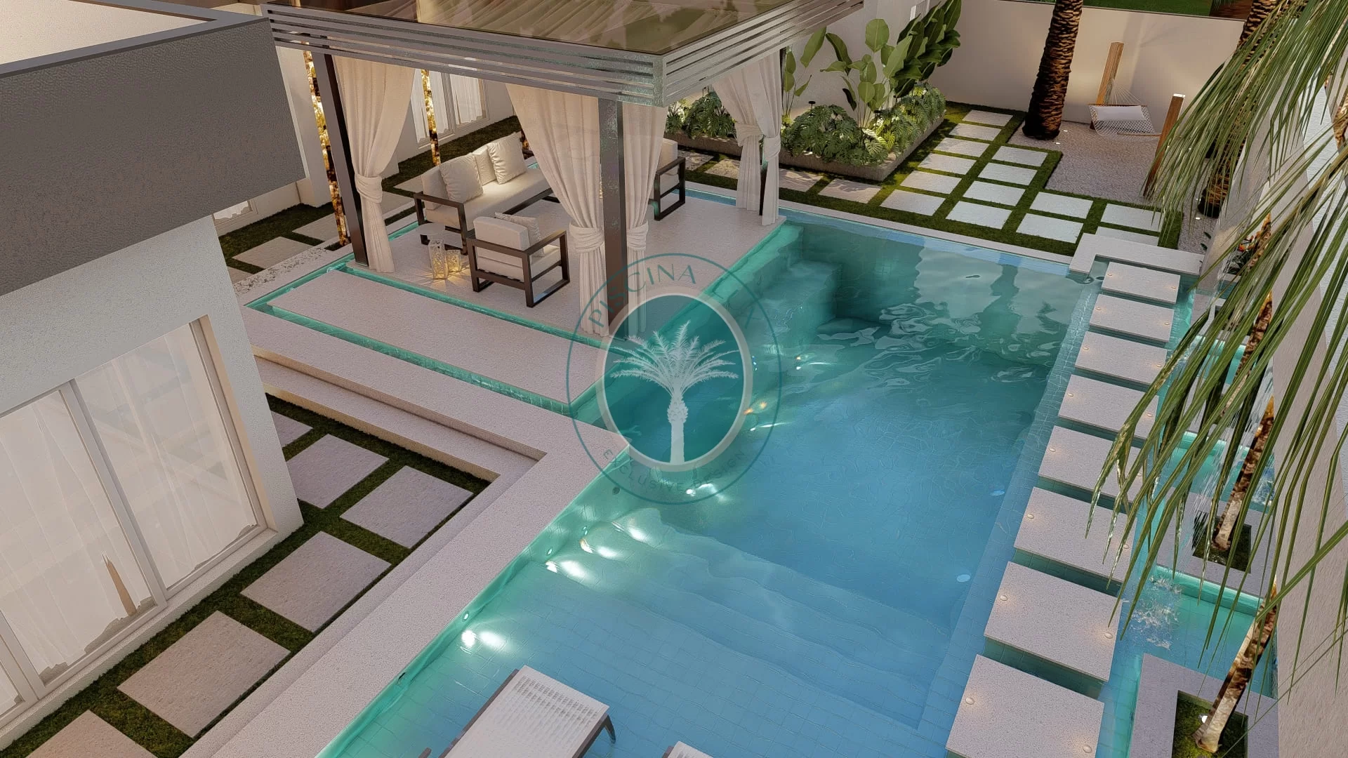 Projeto de piscina moderna 06