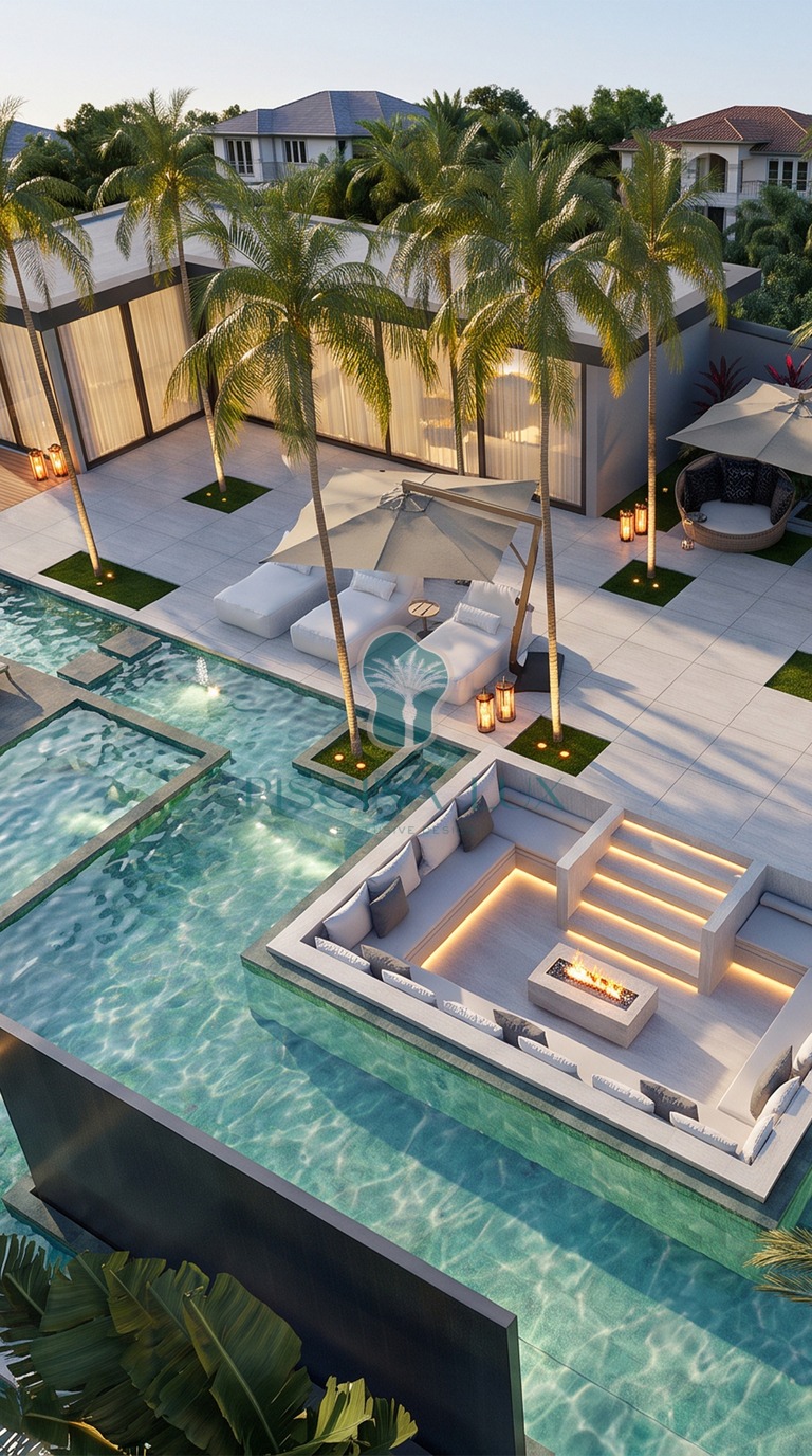 Projeto de piscina moderna 09