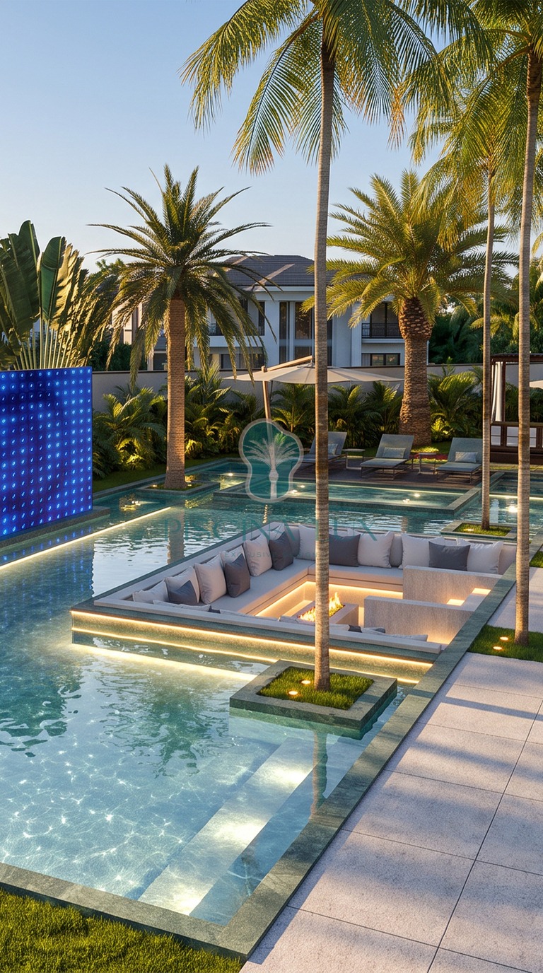 Projeto de piscina moderna 10