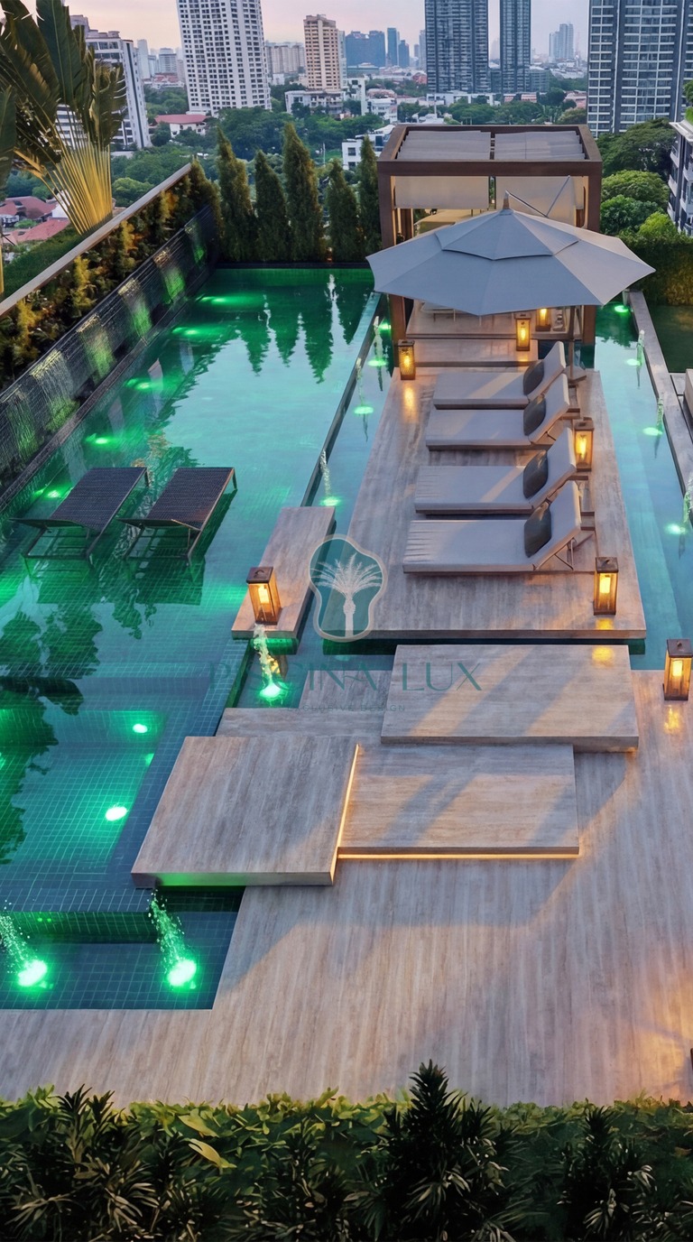 Projeto de piscina moderna 11