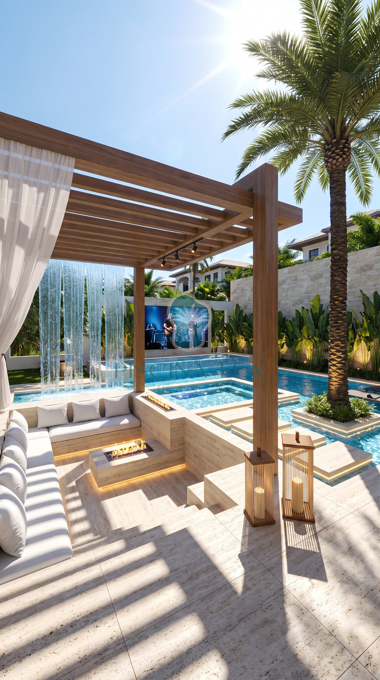 Projeto de piscina moderna 12