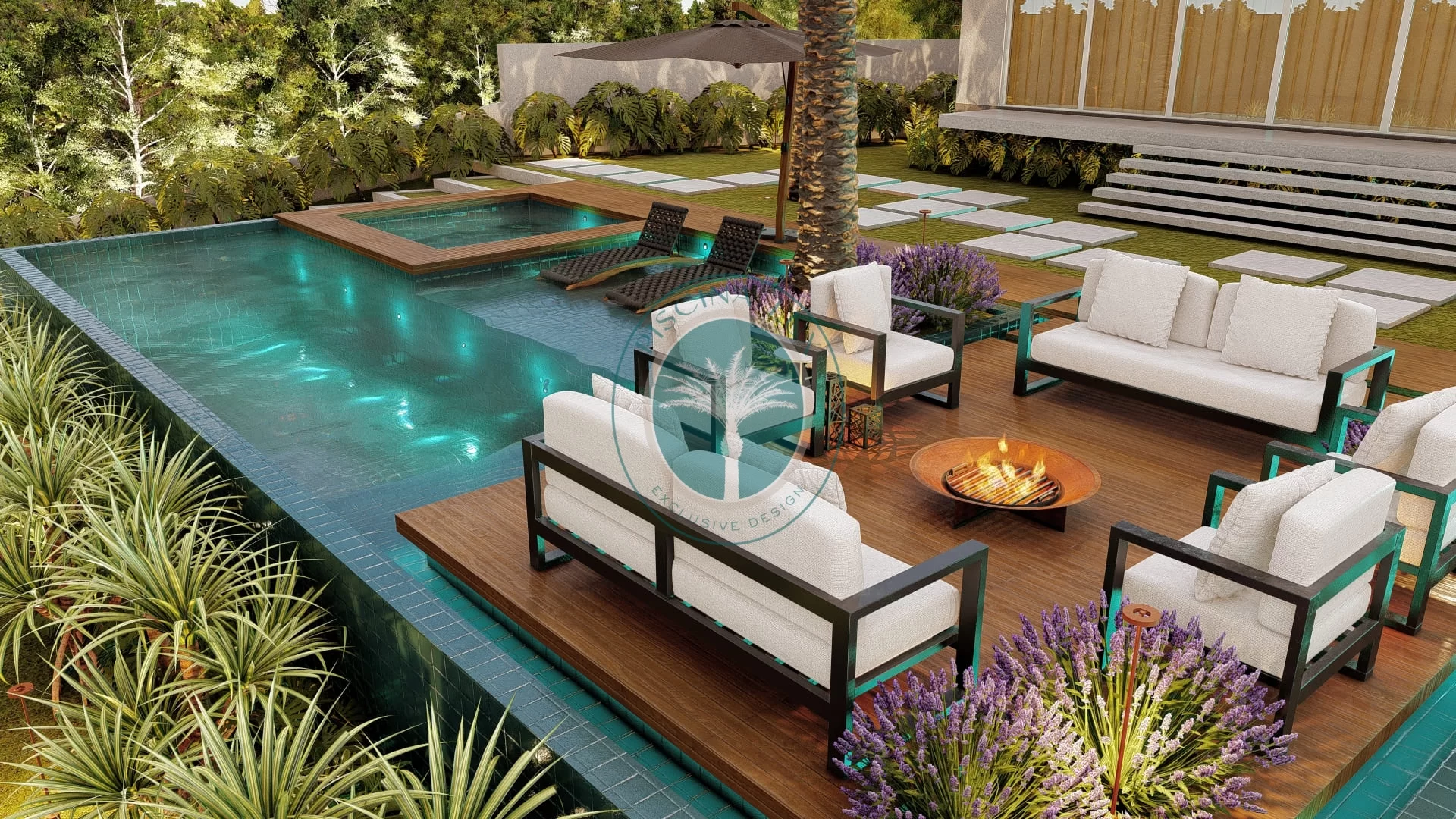 Projeto de piscina moderna 12