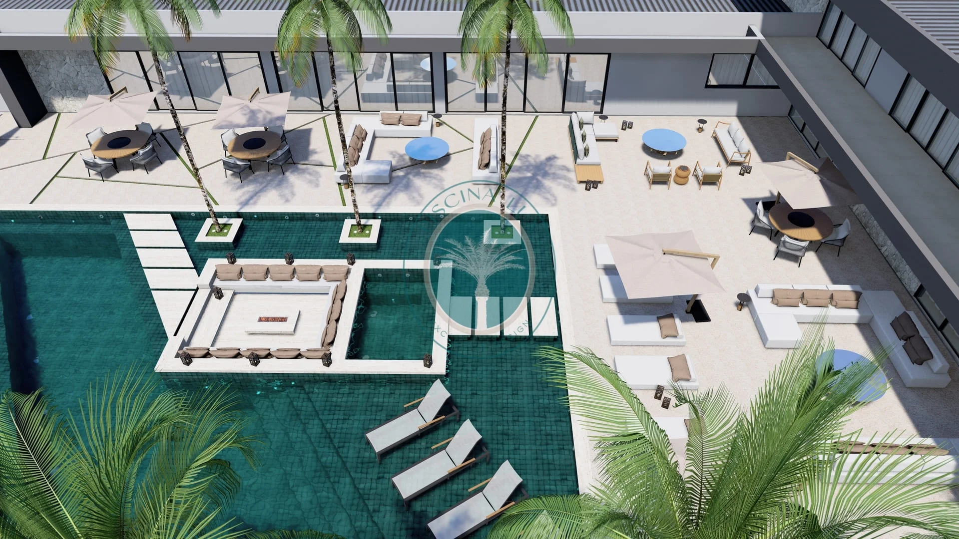 Projeto de piscina moderna 14