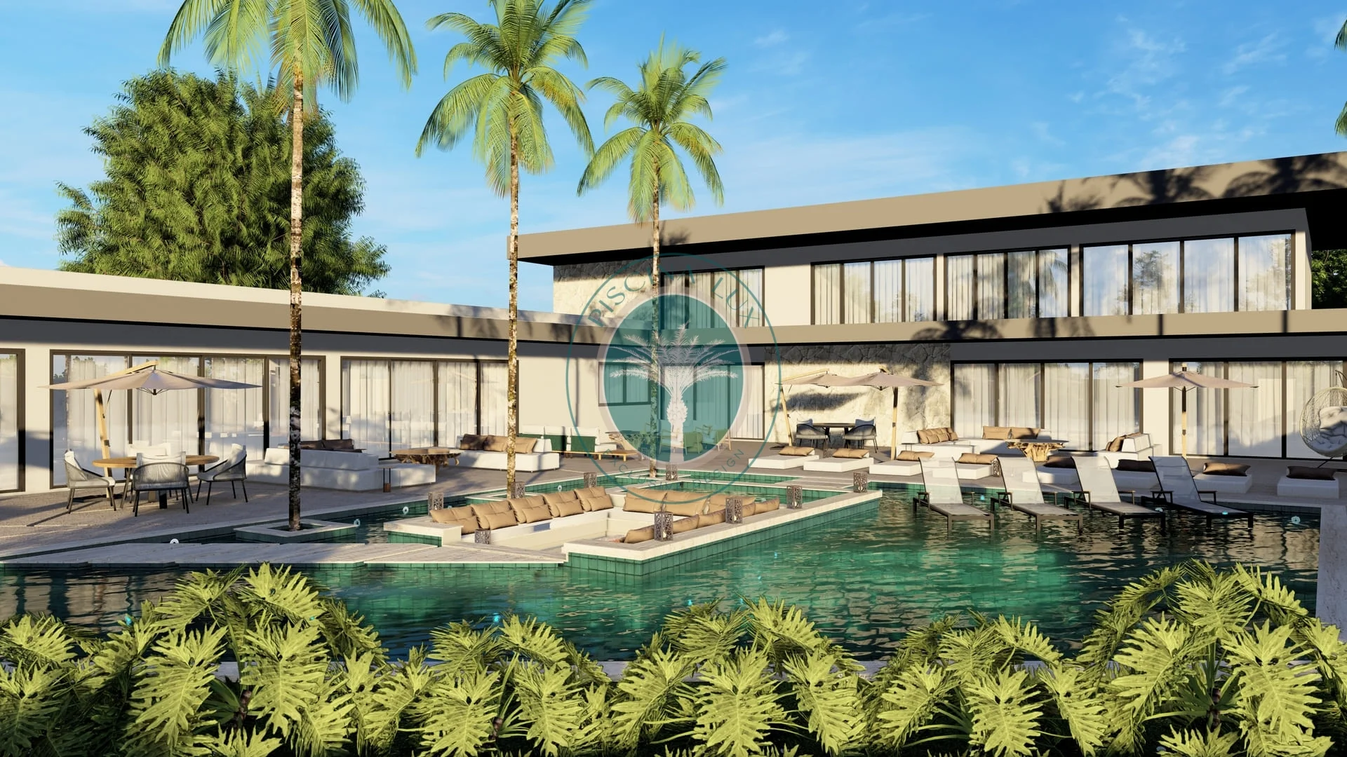 Projeto de piscina moderna 15
